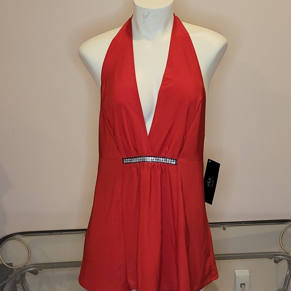 NWT Sexy Red Halter Top